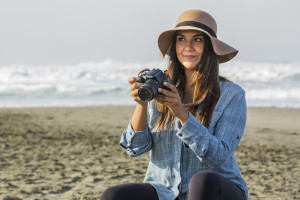 Active shoot beach